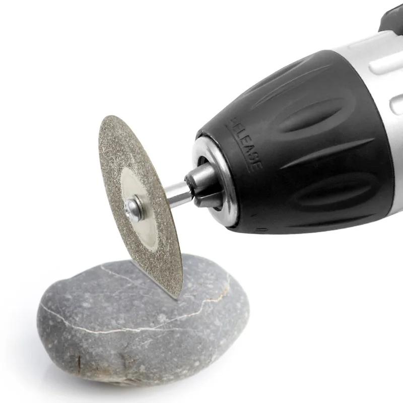 40/50/60mm Dremel Rotary Tool With 1 Arbor Shaft Diamond Grinding Wheel Metal Cutting Disc Slice Dremel Accessories