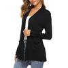 Women Coat Thin Soft Breathable Slim Fit Solid Color Friendly to Skin