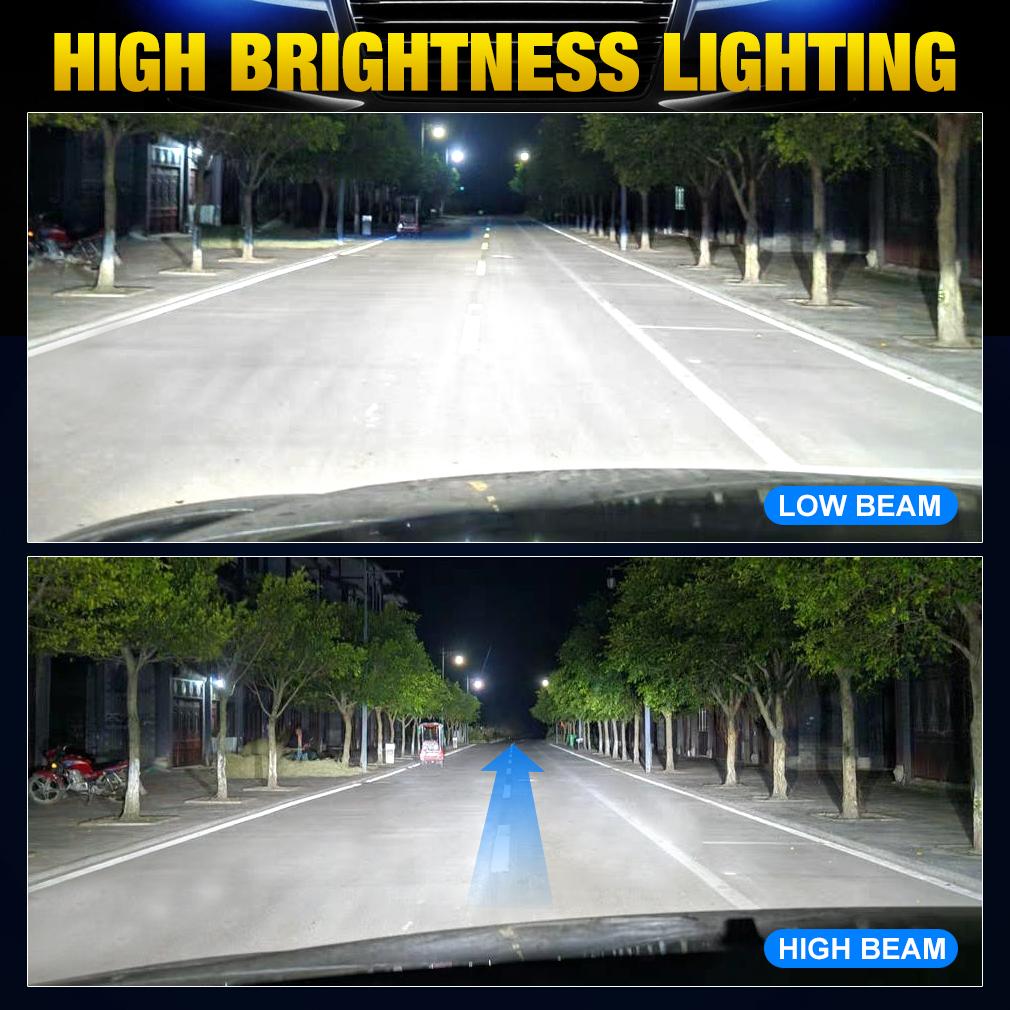 2 ks 30000LM H4 LED žárovky do světlometů H7 H11 H8 9005 HB3 9006 HB4 H27 880 881 Canbus Auto Světlo Turbo Led Auto 30Jádrová CSP Světlomet Plug&Play 6500K Bílá