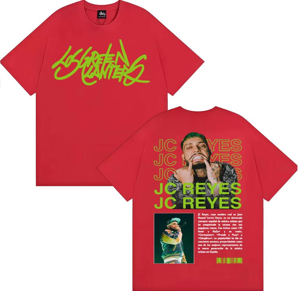 Rapper Jc Reyes Album Tour 2026 Graphic T Shirts Men Women Fashion Hip Hop Retro T Shirt Fashion Casual Cotton Oversized Tshirt