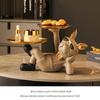 Luxurious Bulldog Key Holder and Storage Tray for Entryway Decor