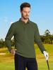 KEFITEVD Long Sleeve Polo Plus Outdoor Dry Long Size XL Men's Quick-Drying Shirt, Sizes, Stretch, Wear, Hiking, T-Shirt, Spring/Autumn, Sports, Tee,