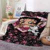 2026 New Model Cartoon B-Bettyy-Boopp  Blanket Flannel Sofa Bed Warm Plush Office  Comfortable Portable Gift Picnic Blanket