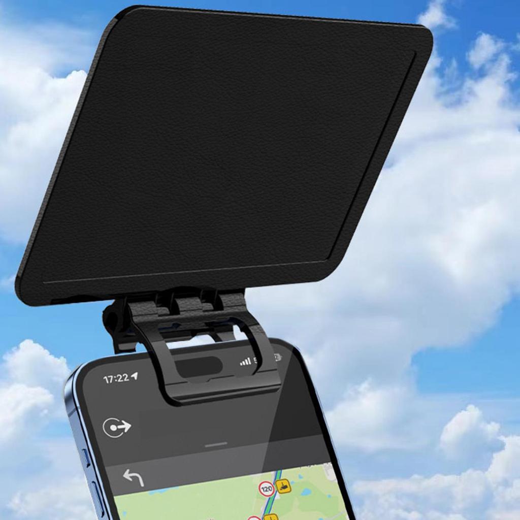 Phone Sun Shade for Bike Cellphone Sun Shade Cover Foldable Cellphone UV Protection Panel for Vehicles Anti-Glare Smartphone