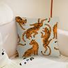 Fashion Animal Style Tiger Cushion Cover Pillow Case Plush Fabric Soft Double Sided Print Sofa Cushion Cover Throw Pillow Covers