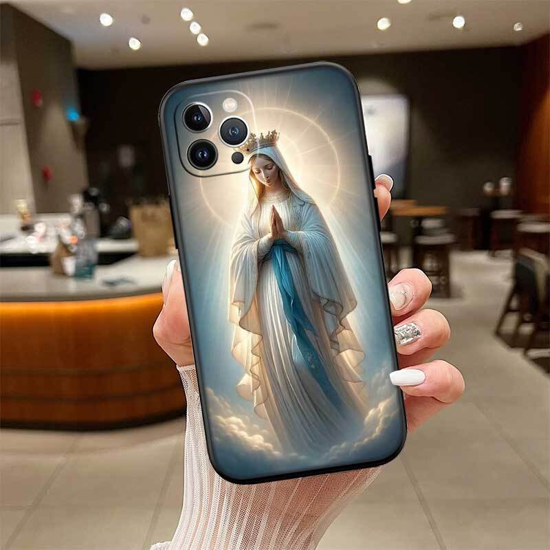 Virgen Maria Case for Samsung M55 M35 M15 A02 A05S A05 A06 A15 A12 A13 A10 A16 A20 A22 A24 A25 A30 A31 A32 A33 A35 A42 A50