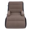 Inflatable Sofa Ergonomic S Shaped Portable Soft Flocking   Blow Up Couch for Home Travel  