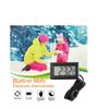 Mini Digitales LCD Thermometer mit Metallsonde Heim Innen Außen Temperaturdetektor