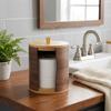 Wooden Roll Paper Dispenser Retro Toilet Paper Holder Creative Tissue Storage Box  Living Room