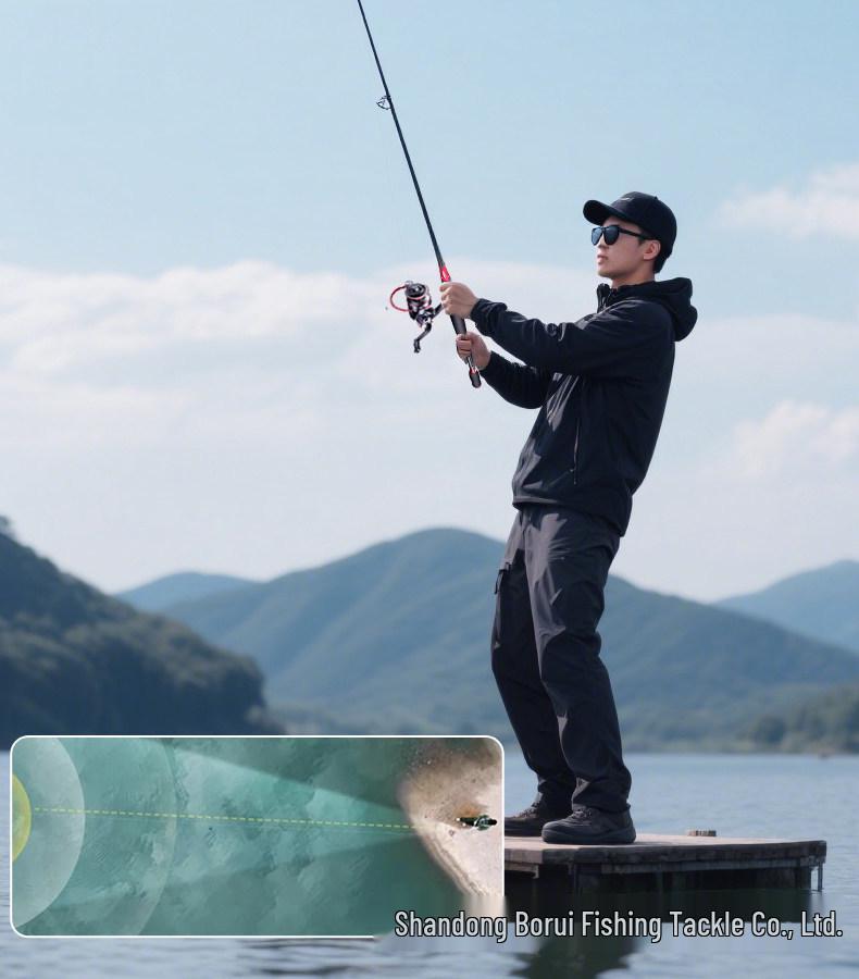 Black Bass Lure Casting Rod Set - Beginner Sea & Long Cast Rod for Asp