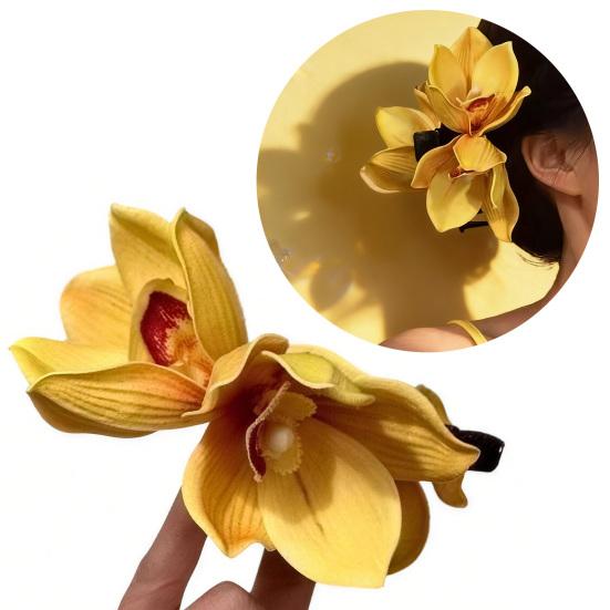 Hair Claw 3D Simulated Flower Shape Hair Clip Anti-slip Teeth Back Head Shower Hair Claw Hair Accessories