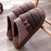 Plus Size 48 49 Waterproof Men Down Slippers Winter Indoor Fur Shoes Male Rubber Slides Floor Slippers Man Non-slip Warm Mules