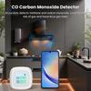 WiFi Combustible Gas Detector 1.4 Inch Color Display Smart Air Quality Monitor for Methane Carbon Monoxide Detection DC 5V