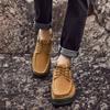Ανδρικά παπούτσια από γνήσιο δέρμα Classic Lace Up Outdoor Casual Shoes 39-44
