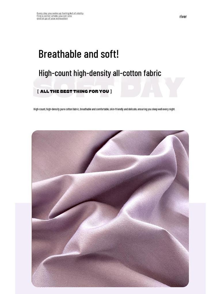 Class A 100% Cotton Fitted Sheet: Soft, Skin-Friendly, Breathable, Sweat-Wicking Mattress Protector for Dormitory Single Simmons.