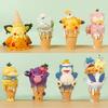 Anime Pok é Mon Ice Cream Cone Series Blind Box Psyduck Gengar Action Figure Cute Doll Model Toy Desktop Decoration Fans Gifts