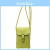 Women Pu Mini Crossbody Bag Phone Purse With Lock Clasp For Casual Use Outings