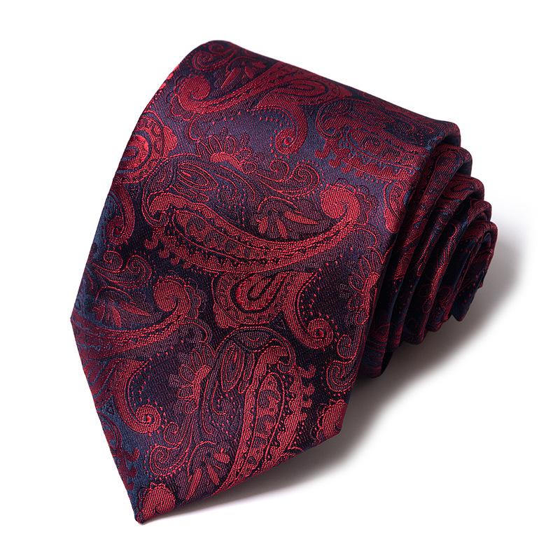 2026 High-End Solid Color Men's Hand-Tied Jacquard Business Tie - New Style & Hot Selling