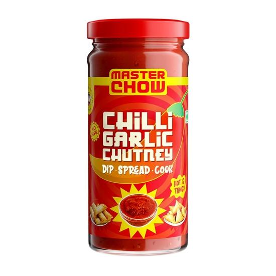 MasterChow Chilli Garlic Chutney (250g) | Made with Fresh Tomatoes & Red Chilies 250GM