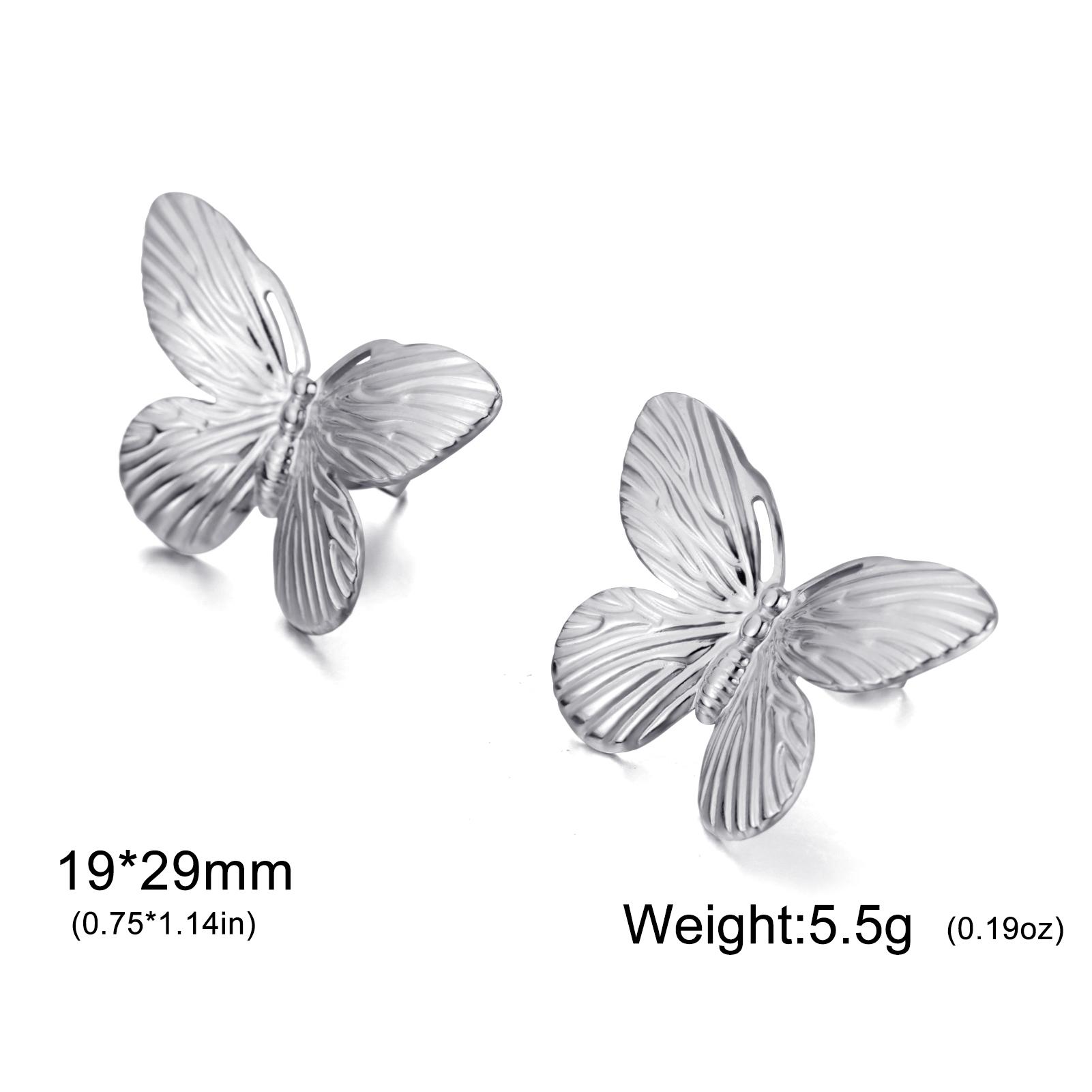 

Waterproof Butterfly Earrings for Women Stainless Steel Jewelry Piercing Earrings 2026 Party Birthday Gifts Wholesale Trendy