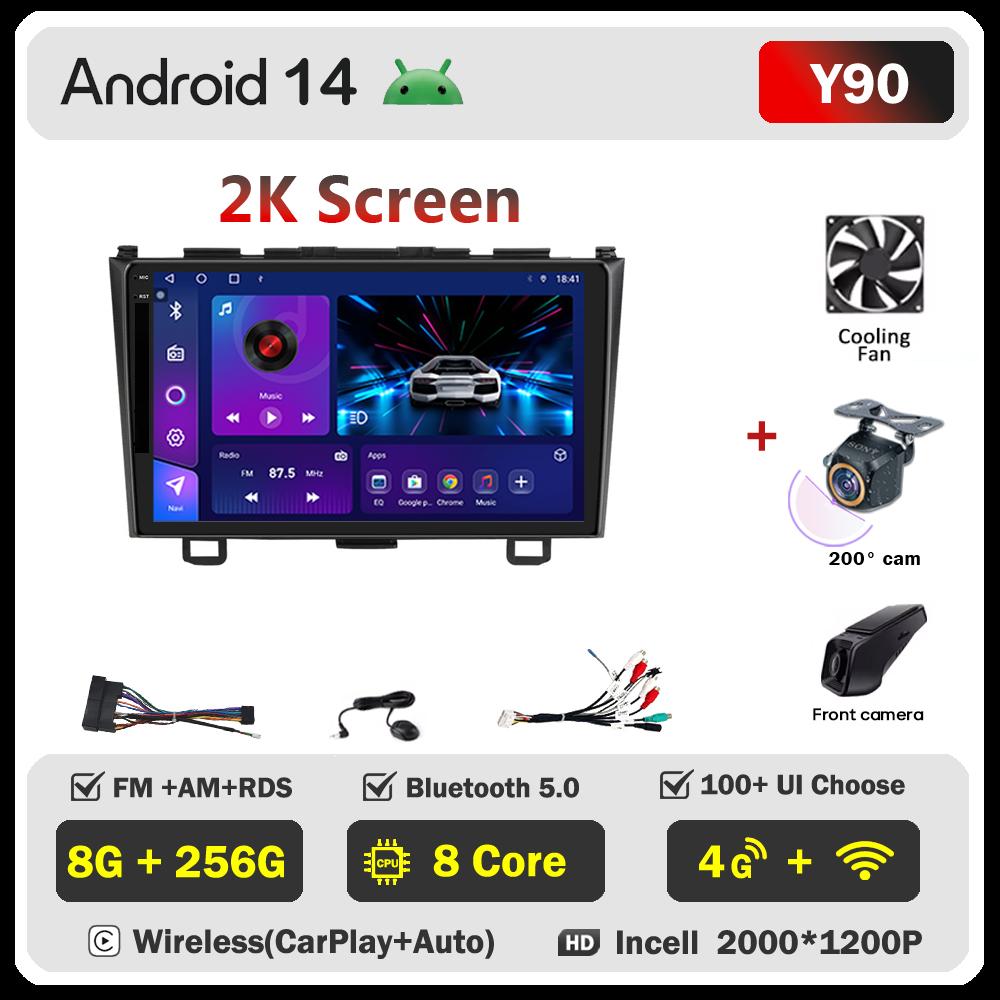 For Honda CR-V 3 RE CRV 2007-2011 Car Multimedia Video Player Android Auto Car Radio Touch Screen GPS Navigation Mirror Link
