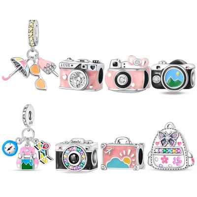 Camera Bead Pendant Copper Colors For Charms Copper Colors Original Bracelet For Jewelry Making