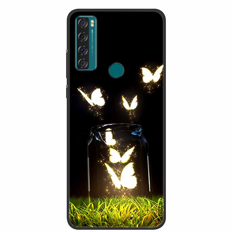 Case For TCL 20 SE Luxury Silicone TPU Soft Phone Cover For TCL 20 SE Case T671H 6.82" Funda Animal Capa Cute Shockproof Coque