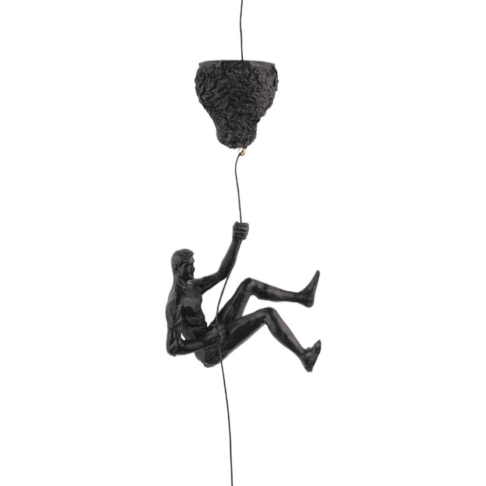 Athlete Rock Climbing Man Resin Background Wall Hanging Decoration Sculpture Statue Figures Creative Rock Climber Statue Pendant