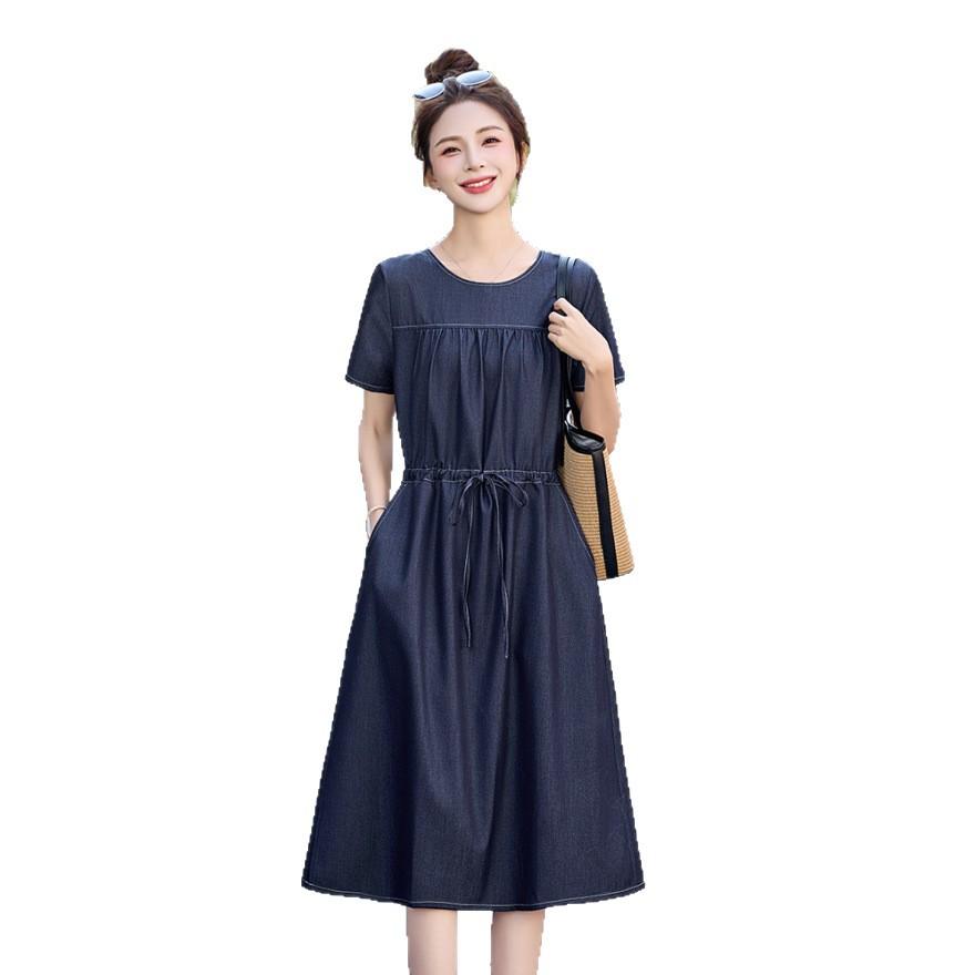Denim dress women's summer thin new small temperament waist thin age-reducing casual skirt