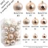 1box 4/6/8cm Christmas Decoration Shatterproof Plastic Christmas Ball Xmas Tree Hanging ornaments for Home Party Holiday Navidad