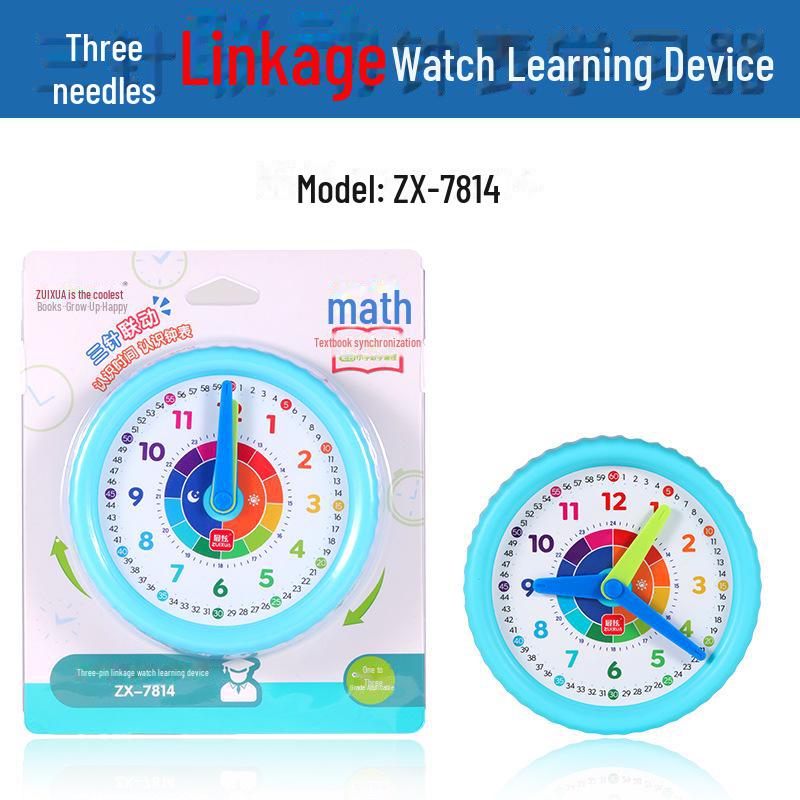 Three-Pin Clock Learning Device for Grades 1-6 Students