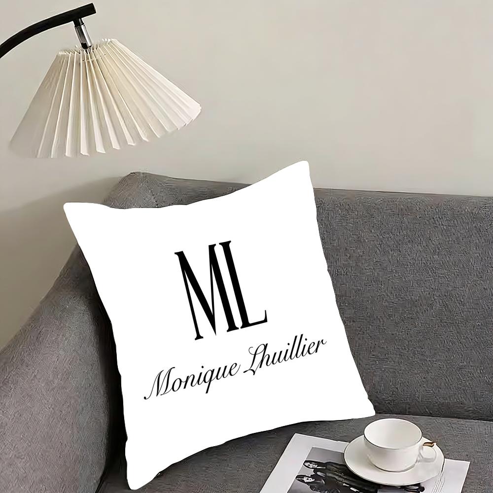

Monique Lhuillier Cushion Cover Reversible Plush Pillow Cover – For car, sofa, bedroom, perfect as a gift. 12x12Inch