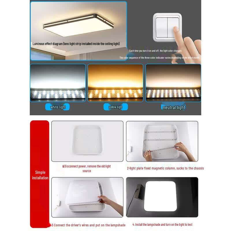 Suiyi Magnetic LED Ceiling Light Replacement Panel