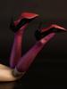 Sweet Girl Dot 1D Thin Socks Oil Glossy Stockings Sheer See Through Elastic Nylon Stockings Transparent Socks Candy Color