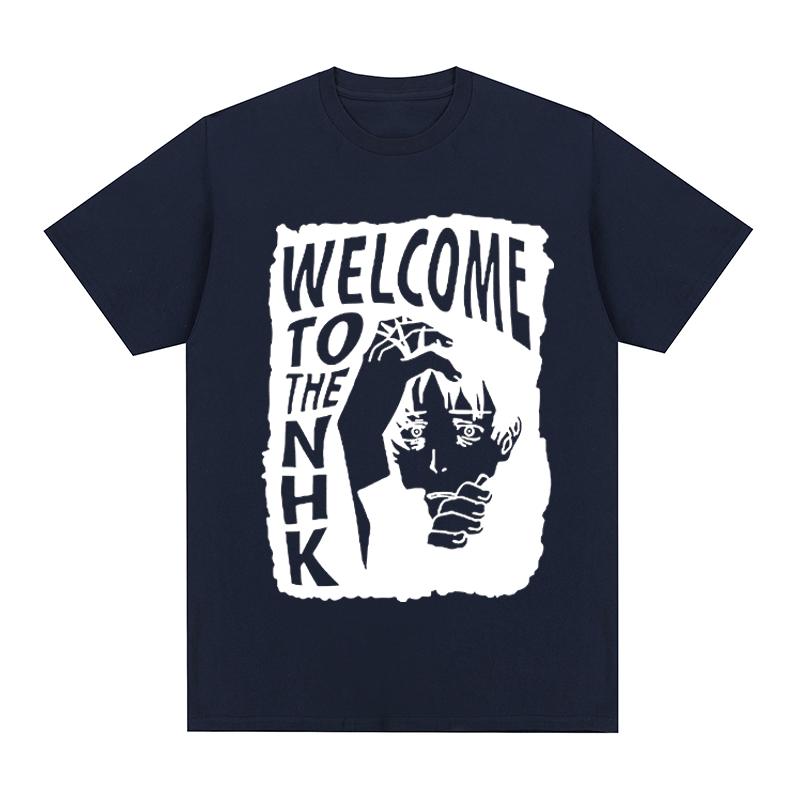 Welcome To the NHK Vintage T-shirt Retro Style Black Female Lovers Cotton Men T Shirt New TEE TSHIRT Womens Tops