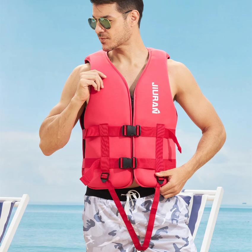 Professional Buoyancy Vest for Adults & Children: Ideal for Water Sports, Fishing, Boating, Windsurfing, and Jet Skiing.