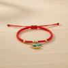 Chinese Style Horse Year Bracelet Fortune Red Rope Weave Bracelet Cute Lucky Pony Red Rope  Couple