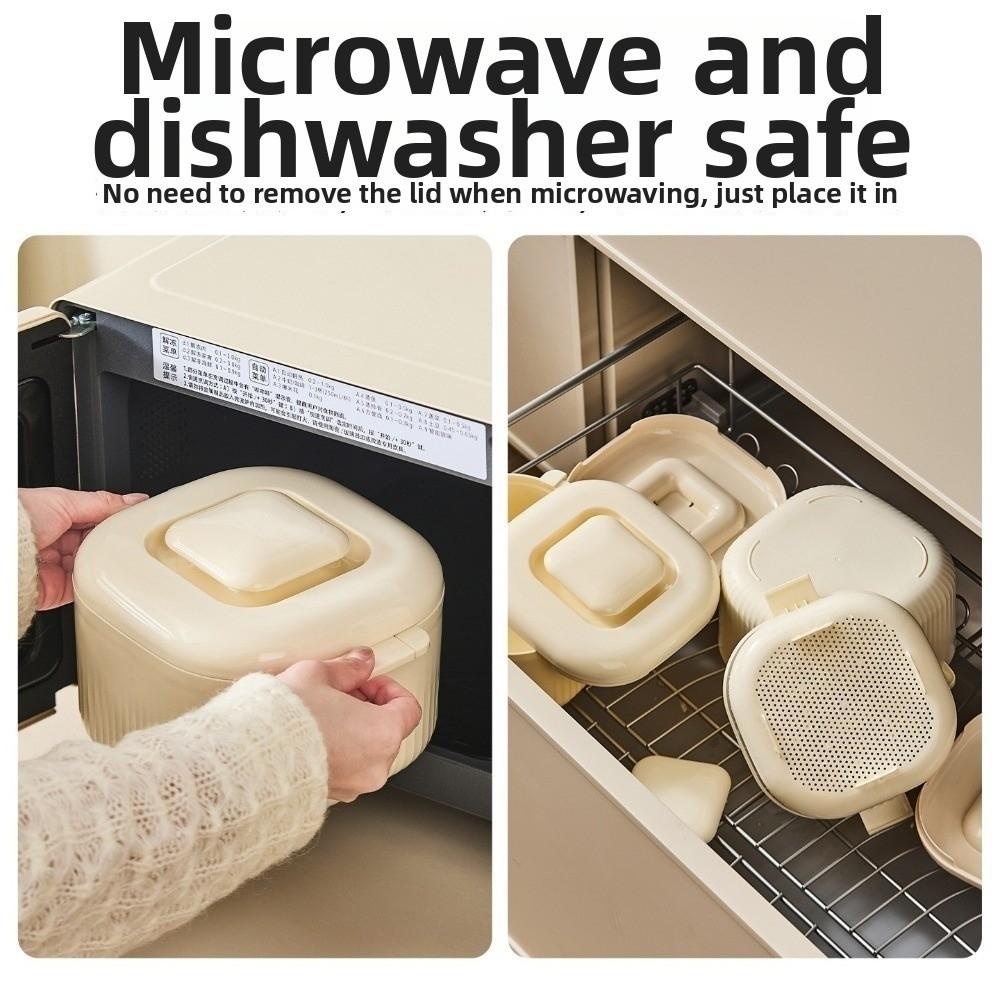 1700ml Microwave Rice Cooker Steam Box Food Cooking Steamer  Microwave Cooking