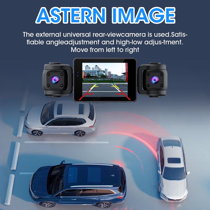 Srnubi 5Ghz WiFi 3/4 Channel Dash Cam 1080P Car DVR IPS Screen IR Night Vision Dashcam 24H Parking Monitor HD Video Recording