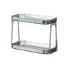 Bathroom Makeup Organizer Large Capacity Cosmetic Organizer Transparent 2 Layers Make Up Organizer Rack
