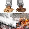 Pellet Smoker Rohr, 12 Zoll Edelstahl Holzpellets Rauchgenerator für Heiß- oder Kaltrauchfunktion Funktioniert mit BBQ Grill Smokern