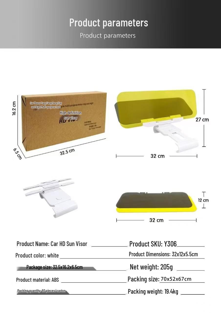Dual-Use Anti-Glare Car Sun Visor & Night Vision Goggles
