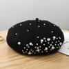 New Many Colors Women Pearl Outdoor Autumn Warm French Ladies Berets