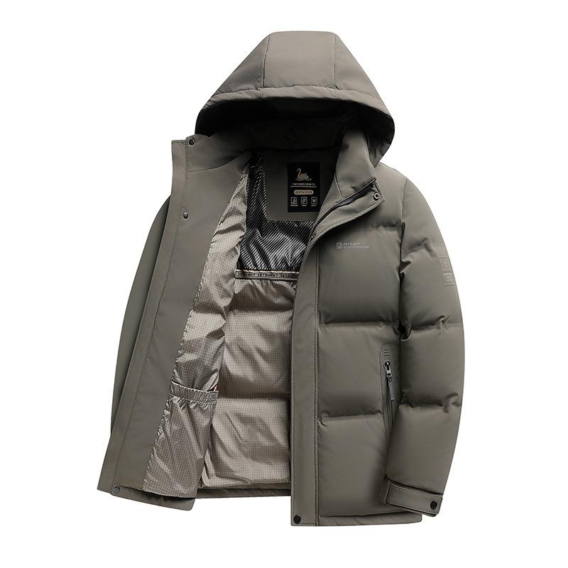 Winter Men's Hooded Down Jacket In Detachable Hat Collar Down Jacket Men's Jacket