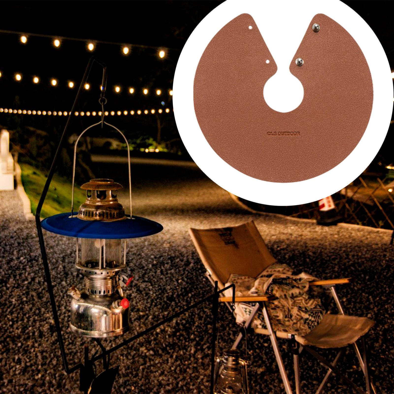 

Абажур для кемпинговой лампы, штатив, защитный чехол для освещения, аксессуар для кемпингового фонаря коричневый