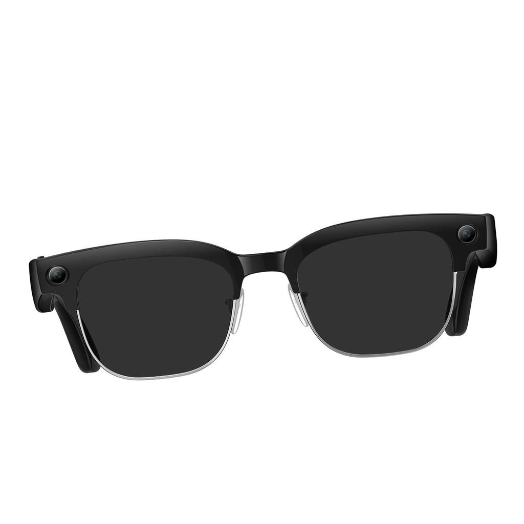 AI Smart Glasses with 8MP Camera WiFi Dual Mic Noise Reduction Music and Calls Water Proof Smart Translator Glasses for