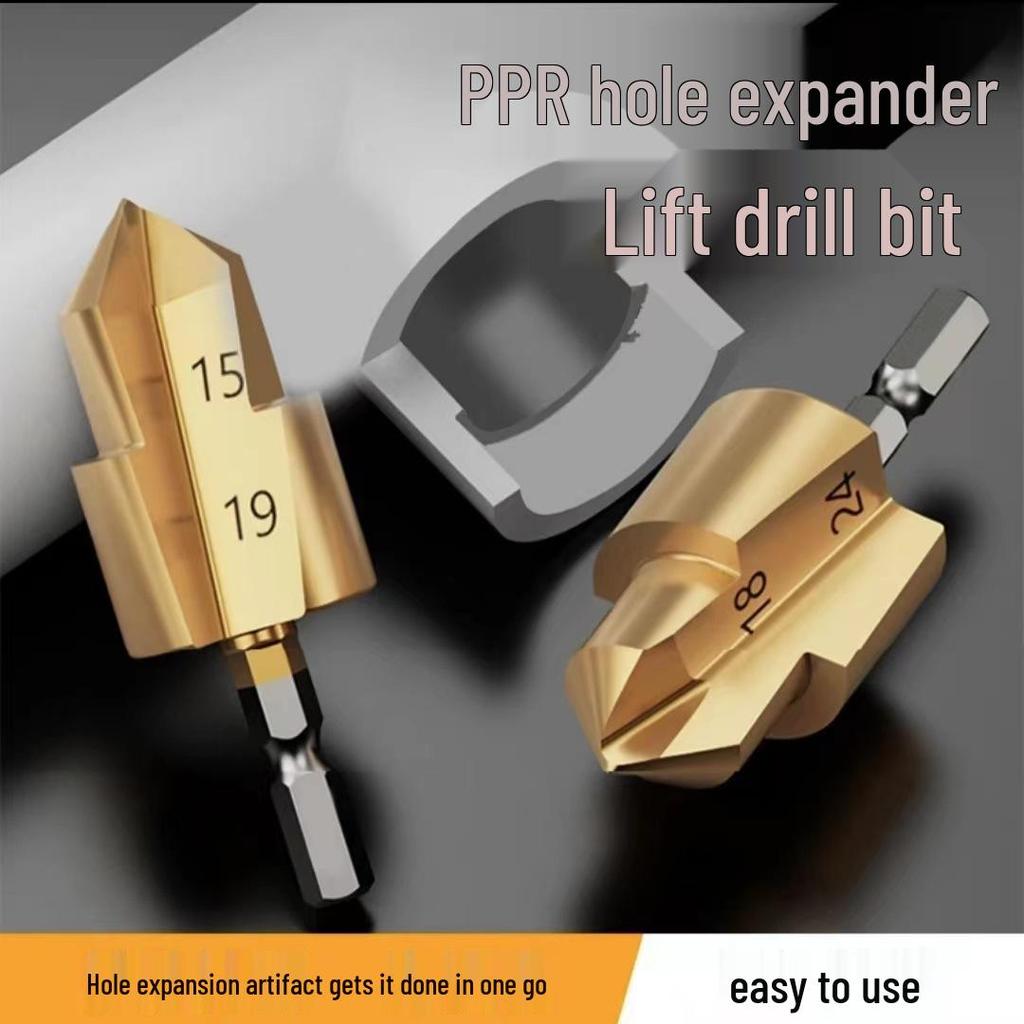 Hexagonal PPR Step Drill Bit - Multi-Layer Countersink & Deburrer (20/25/32)