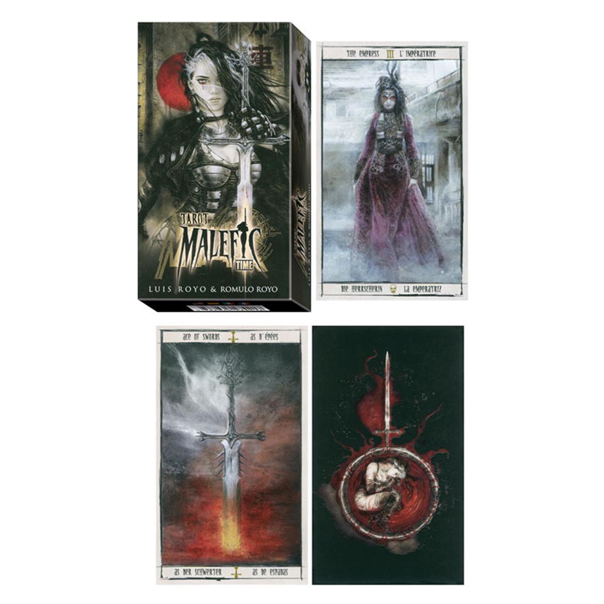 

Сокровища лилии [Q2760] - Таро Создателя Malefic Time черно-серый - 11,5x6x3 см