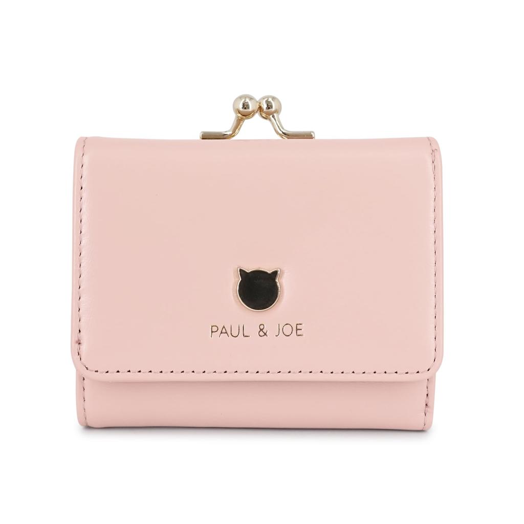 And PAUL JOE ACCESSOIRES Mini Wallet with Clasp Small Cat Face Pink FREE [Paul Joe] & PJA-W1162 PJA-W1162