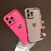 Girl 3D Gold Heart Silicone Soft Phone Case For Redmi Note 14 13 12 11 10 9 8 Pro Plus 12s 11s 13C 12 Shockproof Matte Cover